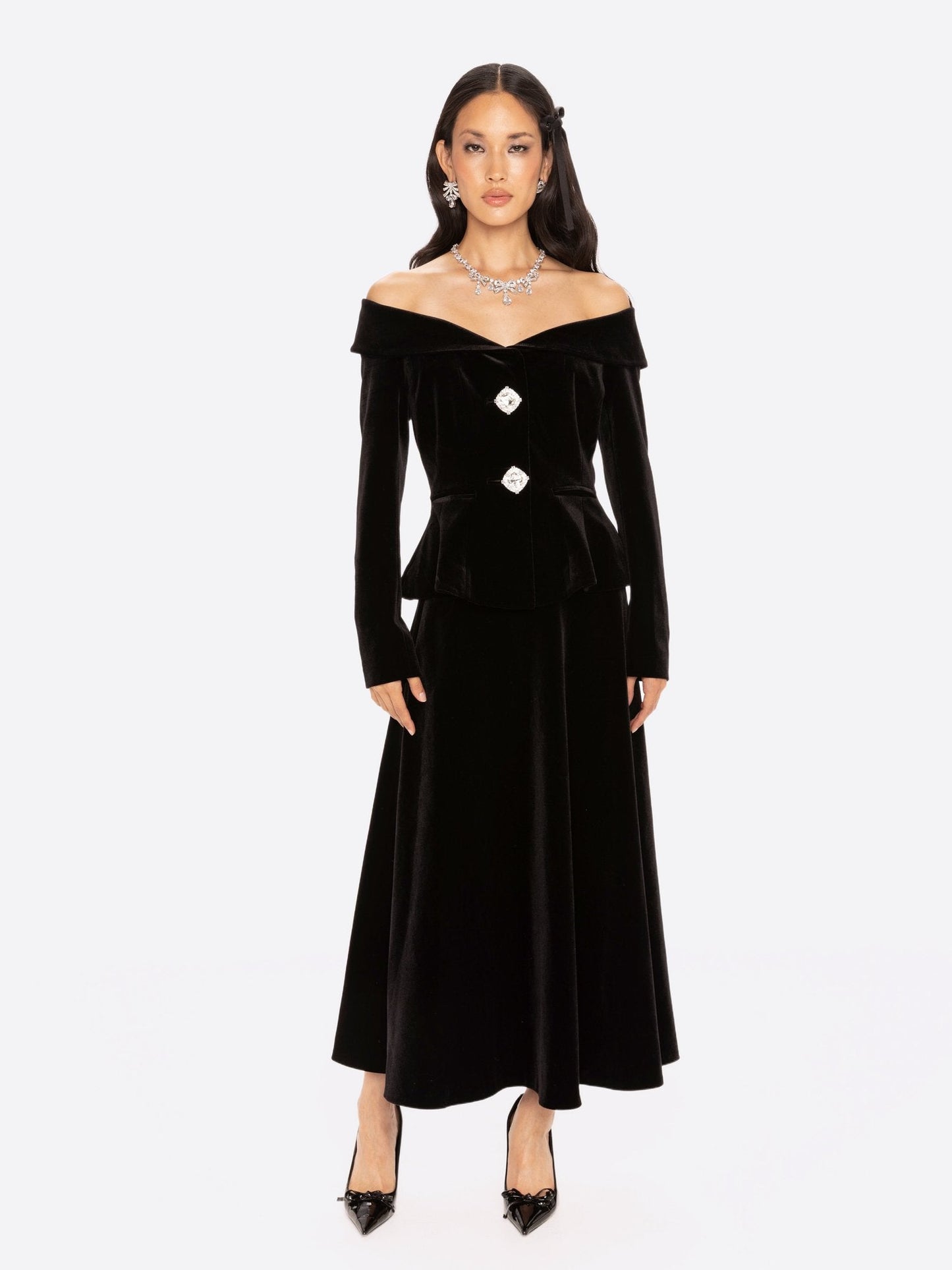 Blaire Velvet Top (Black)
