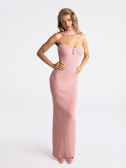 Estelle Knit Dress (Pink) (Final Sale)
