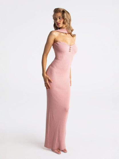 Estelle Knit Dress (Pink) (Final Sale)