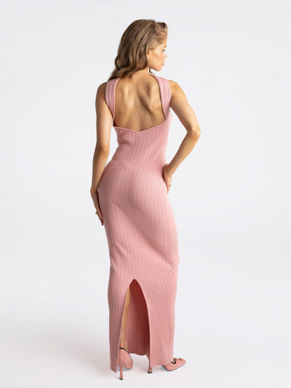 Estelle Knit Dress (Pink) (Final Sale)