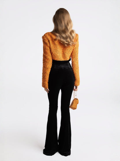 Miranda Crop Jacket (Yellow)