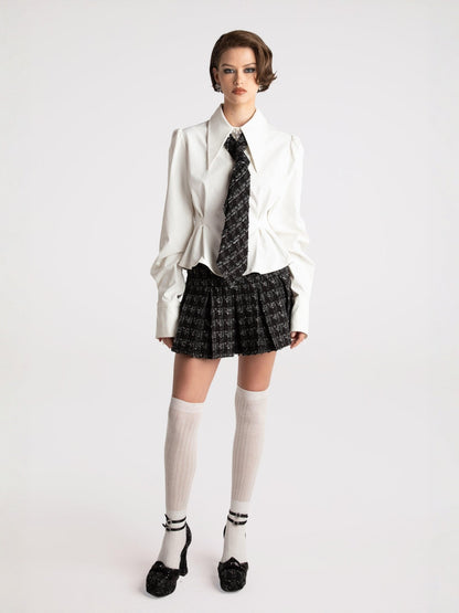 Kensie Top + Tie (Final Sale)
