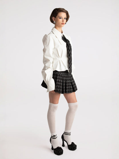Kensie Top + Tie (Final Sale)