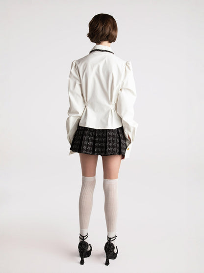 Kensie Top + Tie (Final Sale)