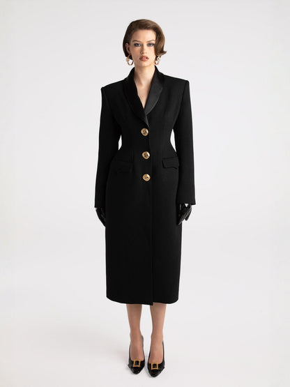 Evie Long Suit Jacket (Black) (Final Sale)