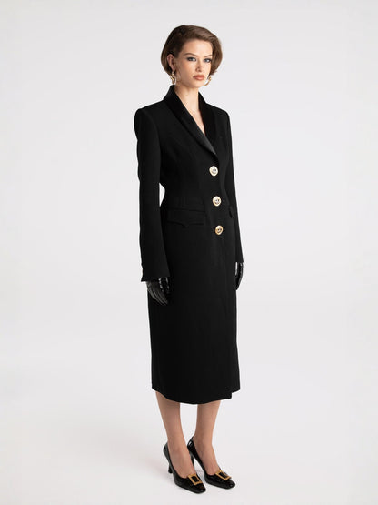 Evie Long Suit Jacket (Black) (Final Sale)
