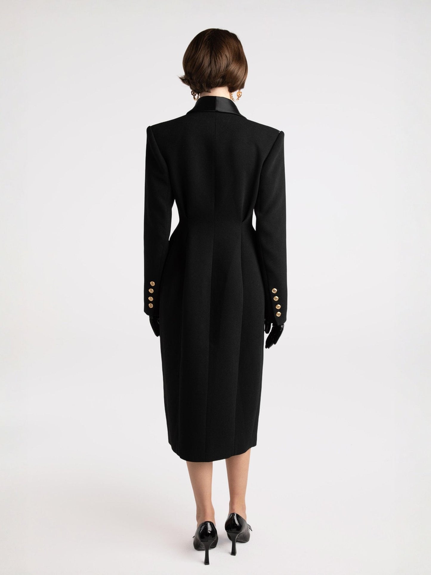 Evie Long Suit Jacket (Black) (Final Sale)