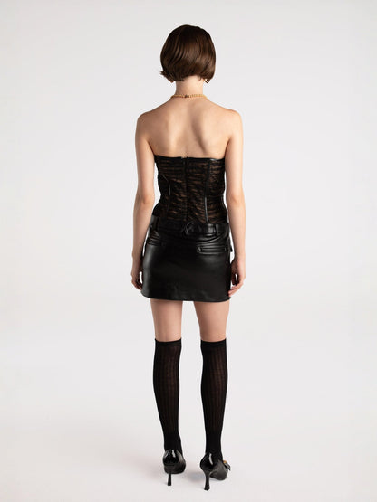 Cara Bustier Top (Black) (Final Sale)