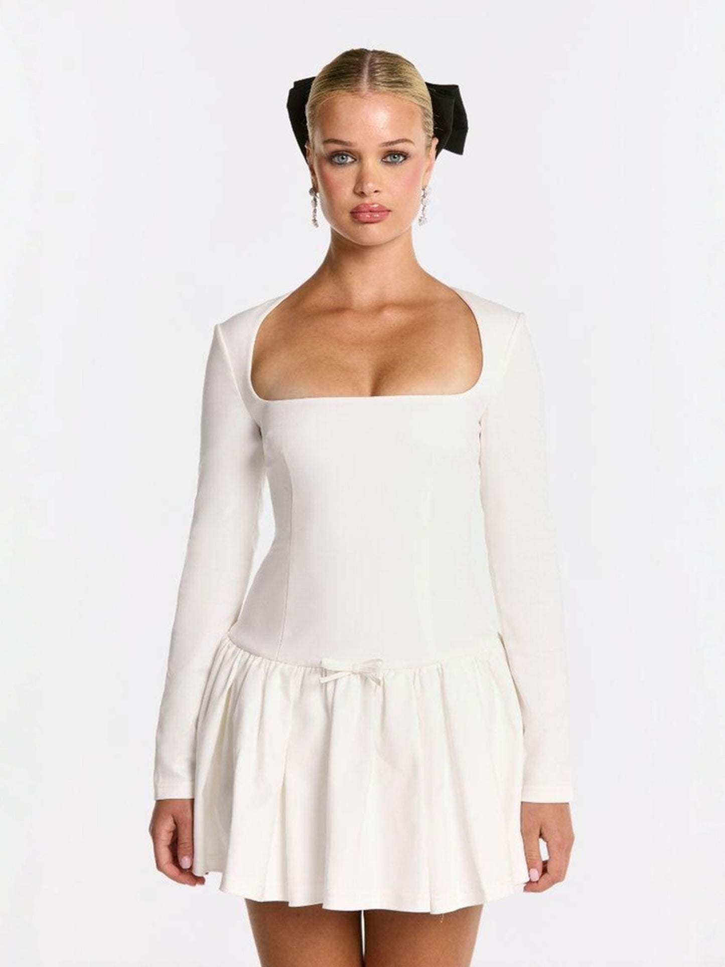 Audrina Dress (White) (Final Sale)