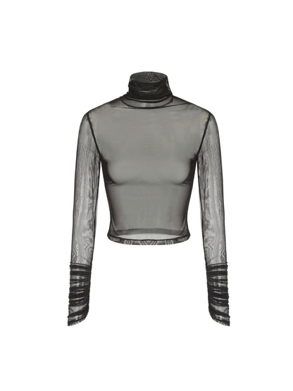 Gabrielle Mesh Top (Black) (Final Sale)