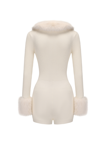 Natalia Fur Jumpsuit