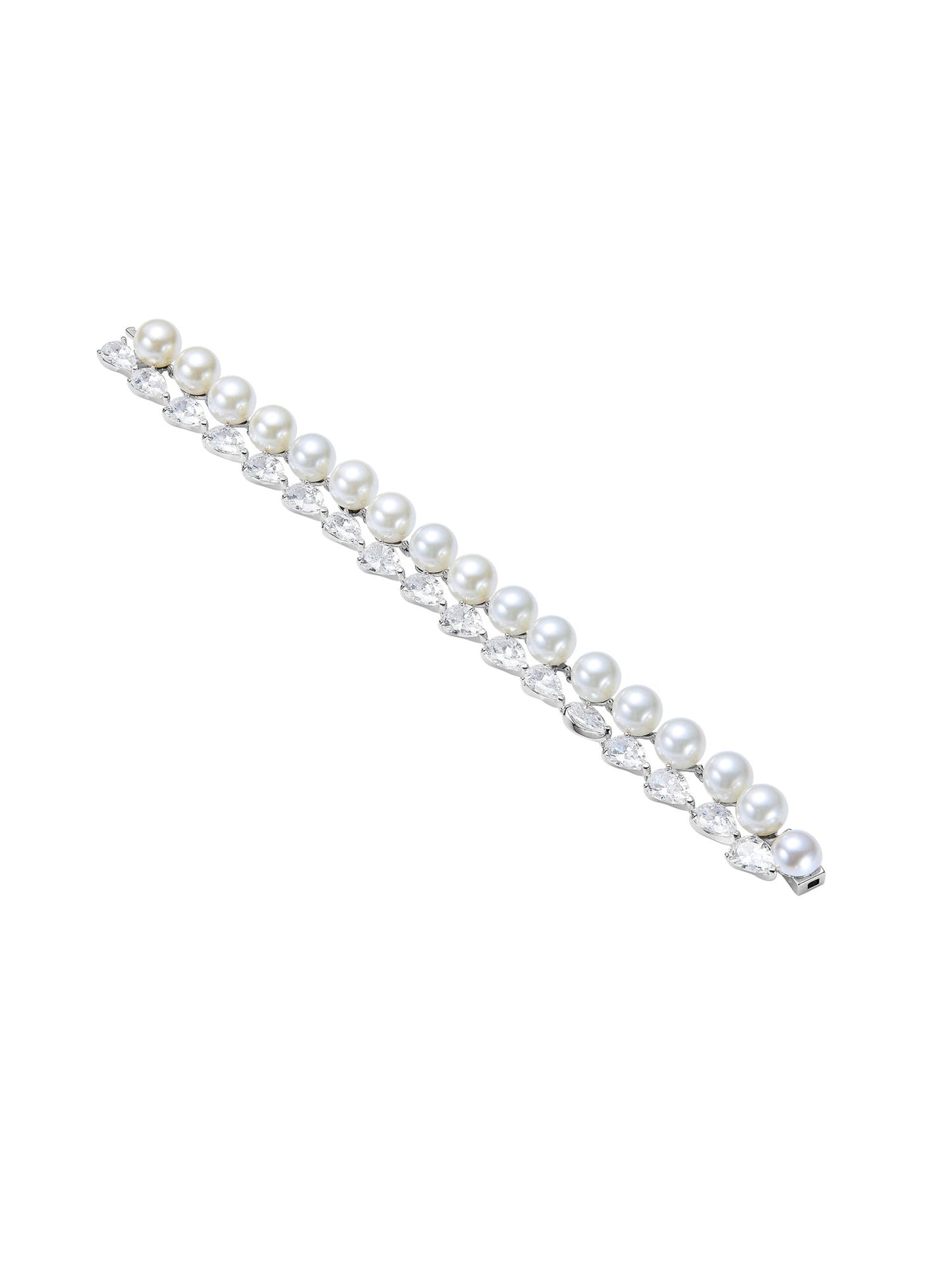 Amara Pearl and Crystal Bracelet