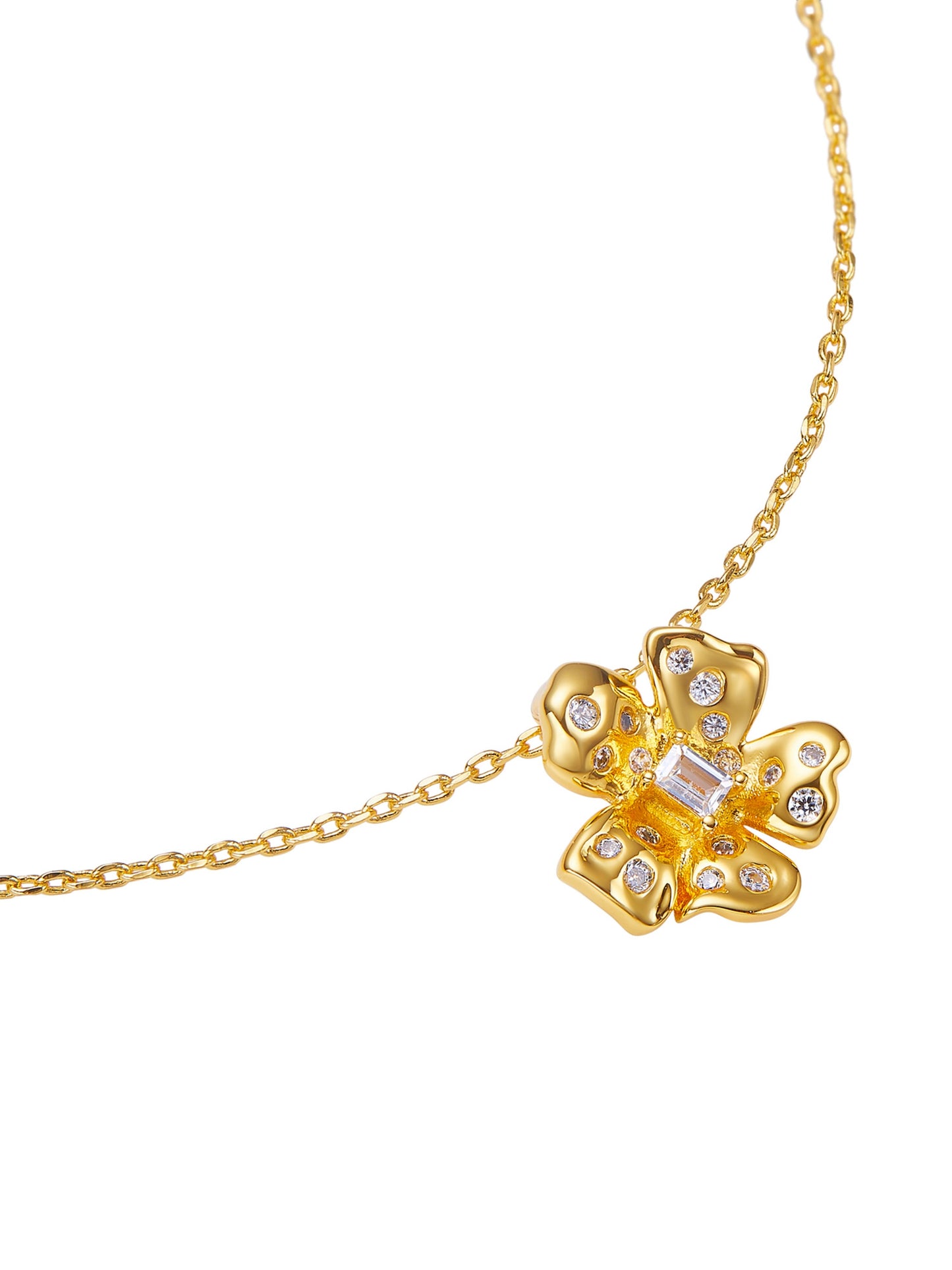 Lumi Floral Gold Necklace