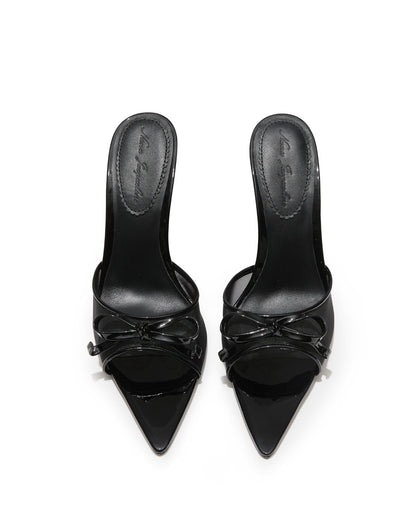 Evie Bow Heels (Black)
