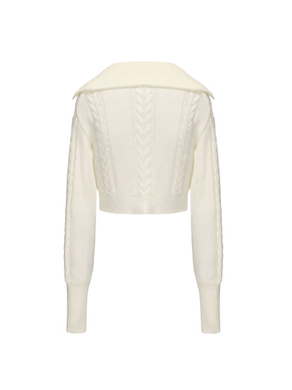 Addison Coat + Scarf Set (White) (Final Sale)