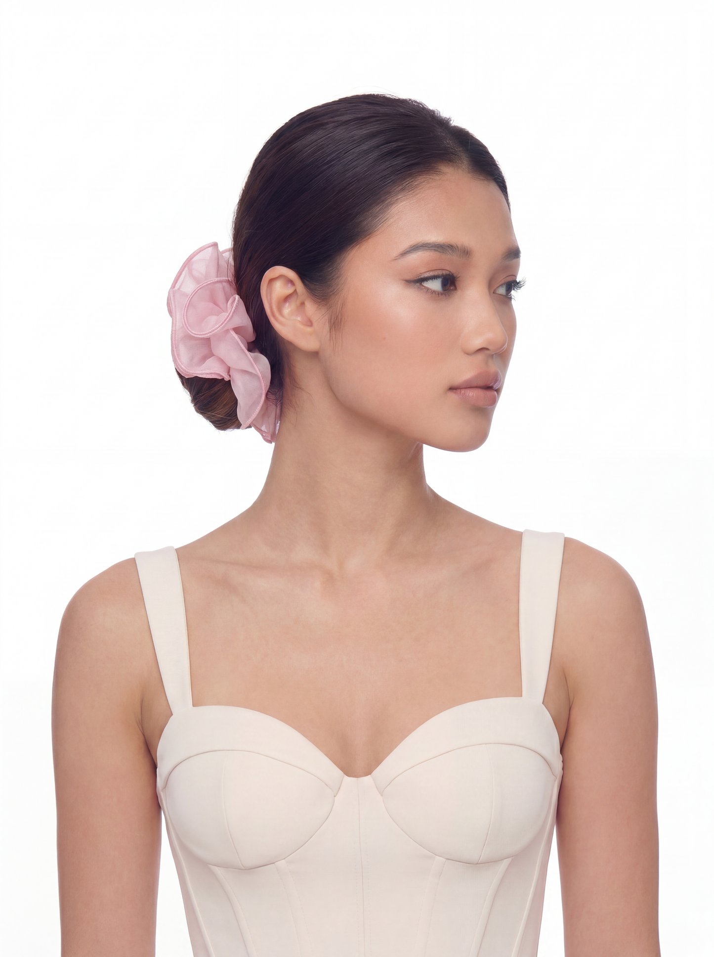 Nolita Ruffle Pink Hair Tie