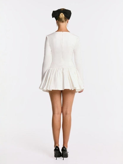 Audrina Dress (White) (Final Sale)
