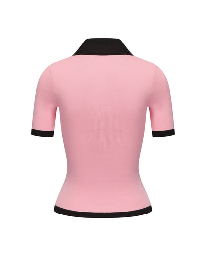 Hazel Polo Top (Pink)