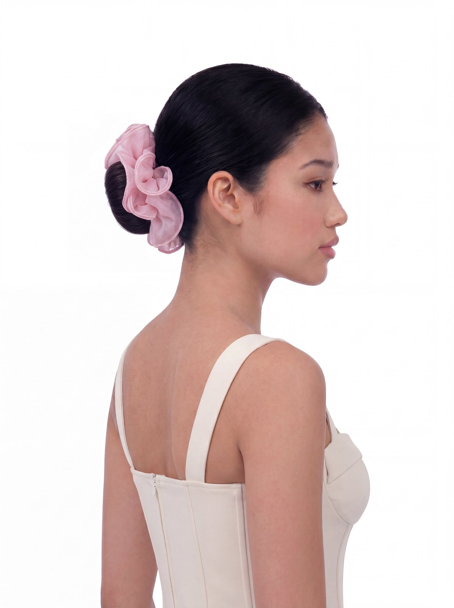 Nolita Ruffle Pink Hair Tie