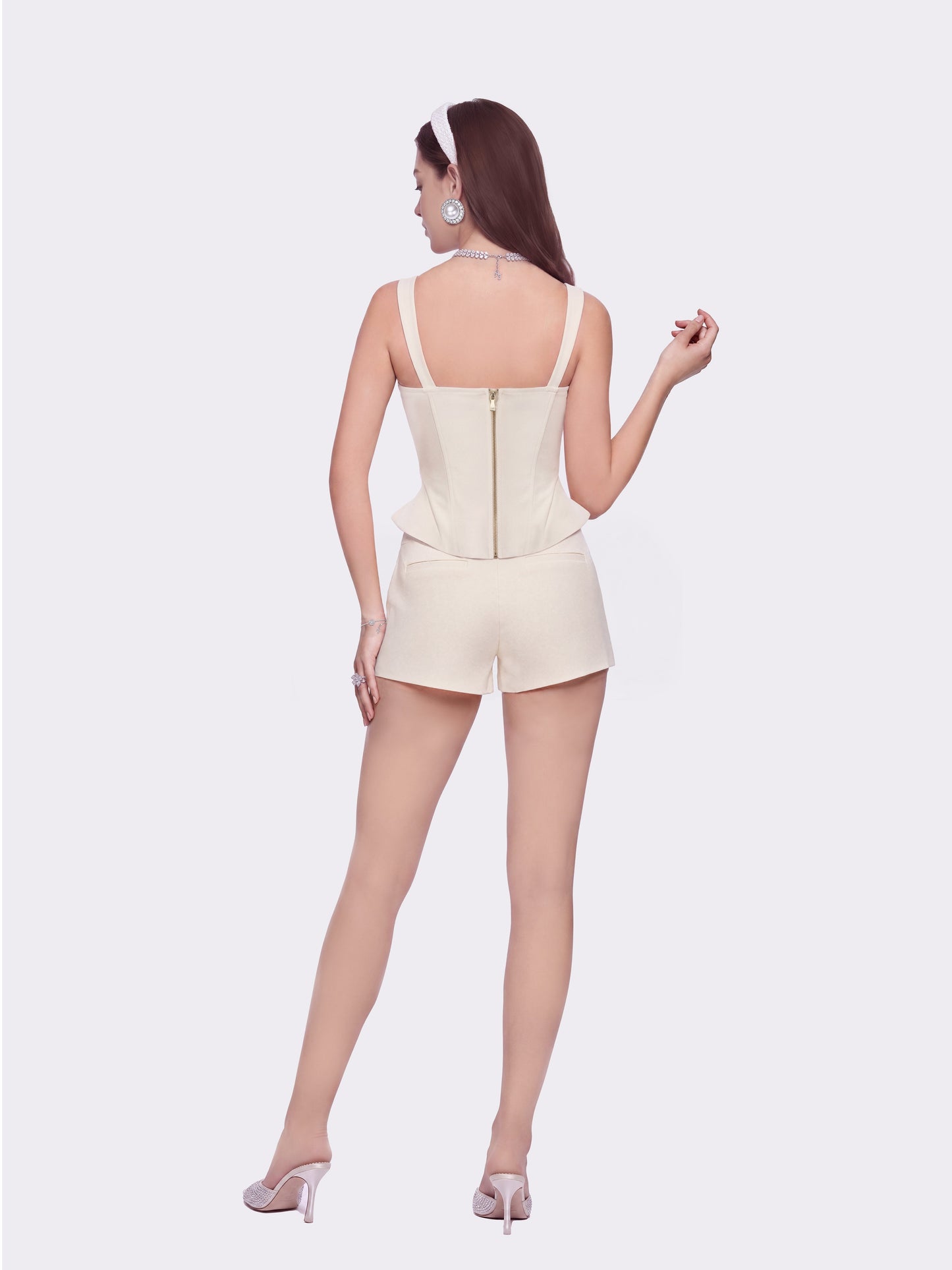Avalon Corset Champagne Top