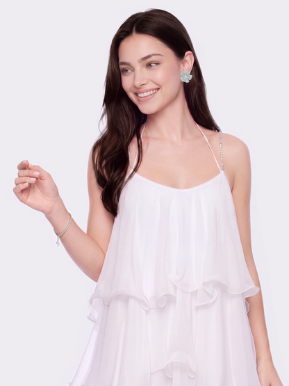 Florence Tiered White Dress