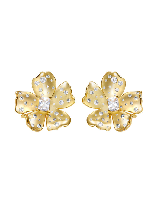 Jolie Floral Gold Earrings