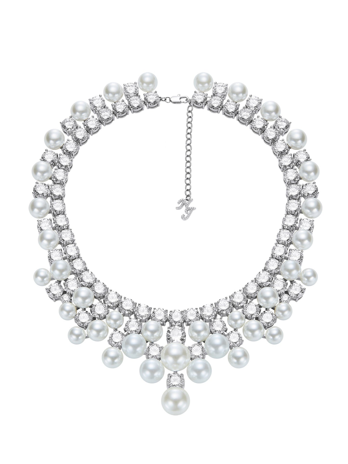 Marceline Pearl White Necklace