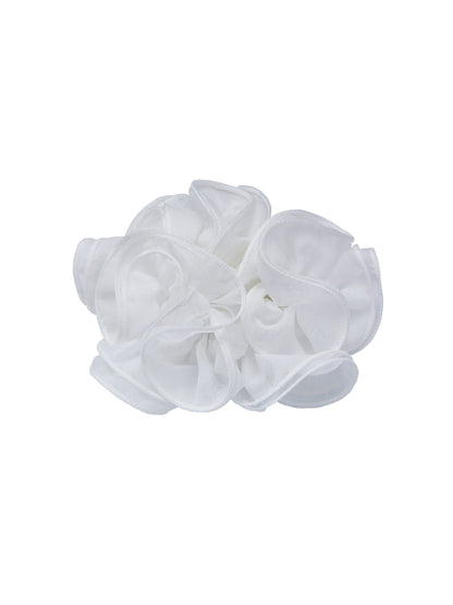 Nolita Ruffle White Hair Tie