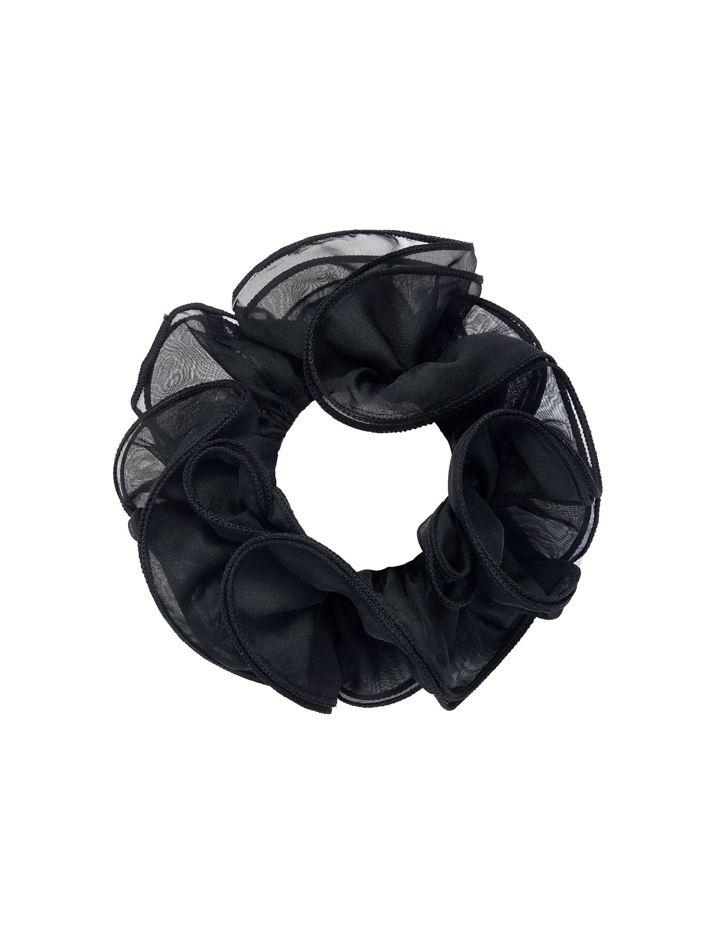 Nolita Ruffle Black Hair Tie
