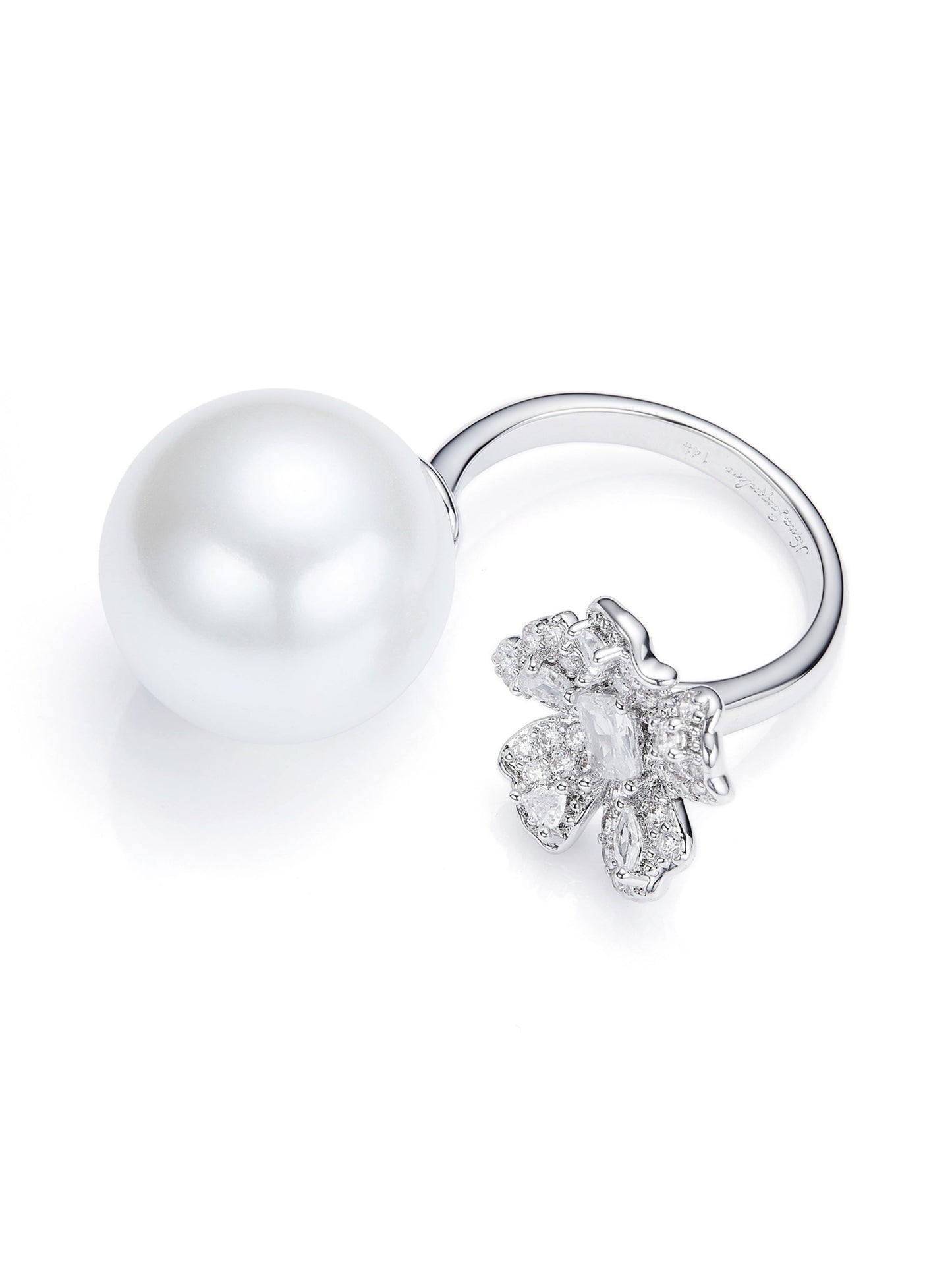 Celina Pearl White Ring
