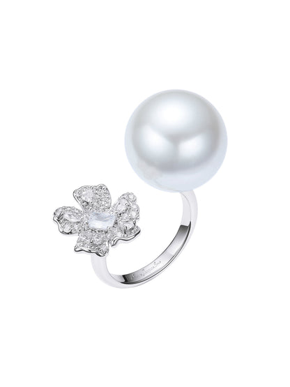 Celina Pearl White Ring