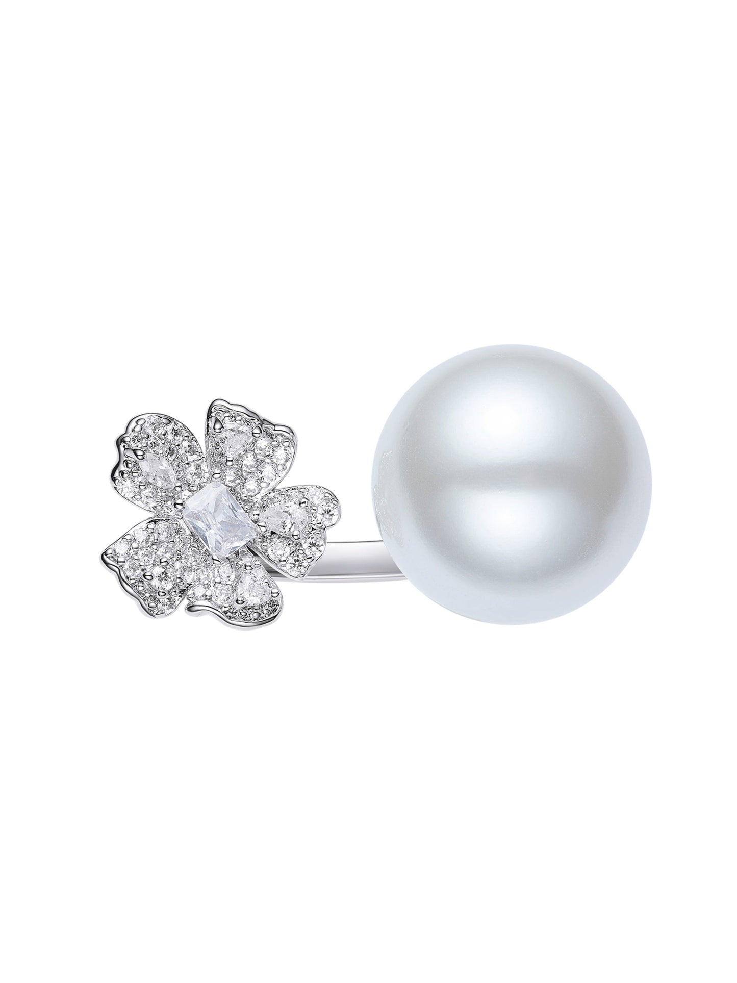 Celina Pearl White Ring