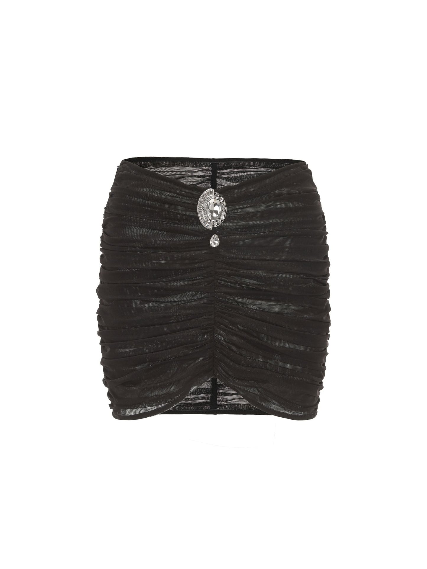 Gabrielle Mesh Skirt (Black) (Final Sale)