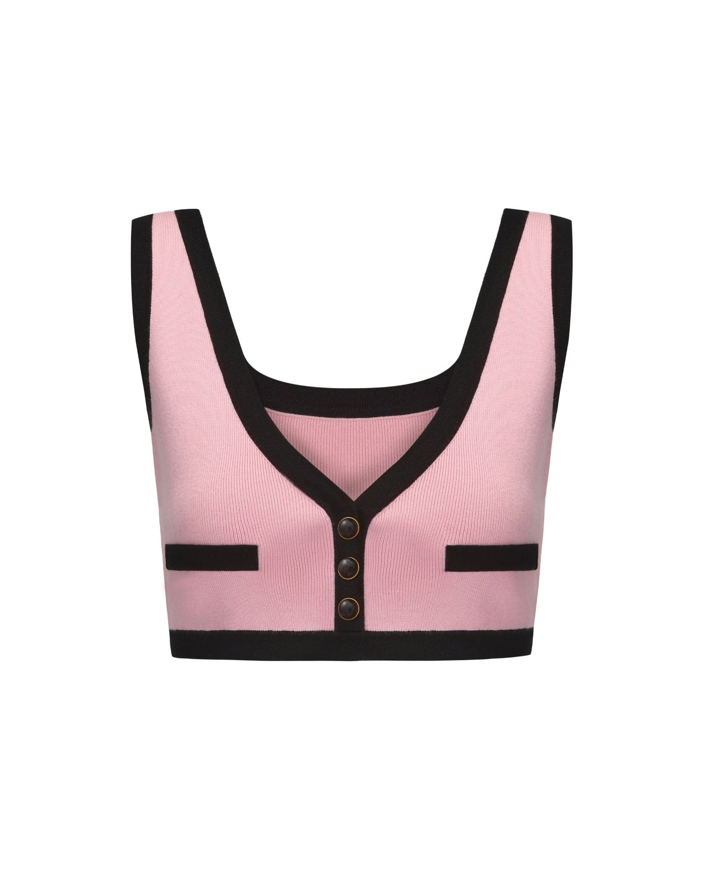 Eliza Vest Top (Pink)