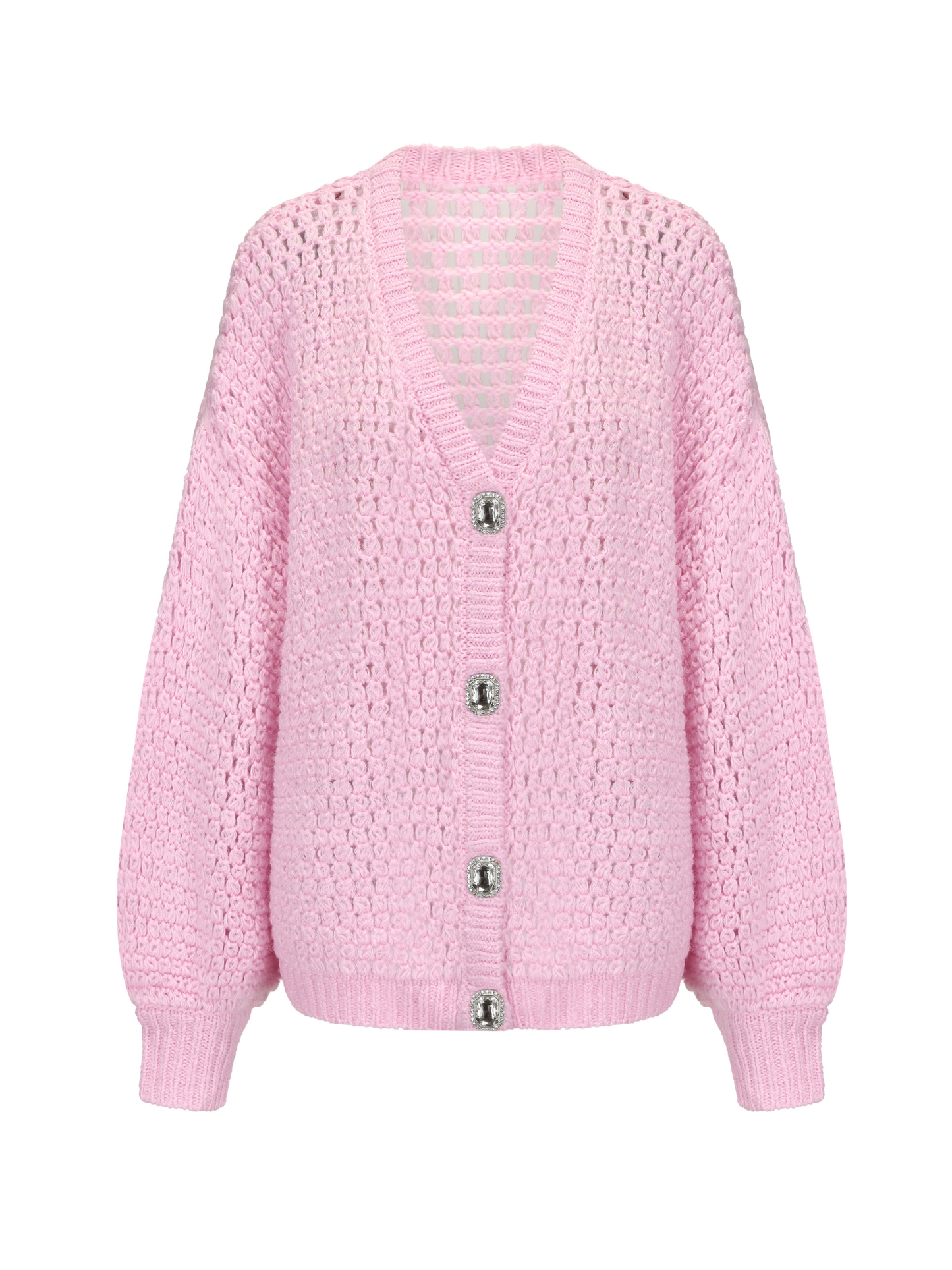 Alexis Cardigan + Scarf Set (Pink) (Final Sale)