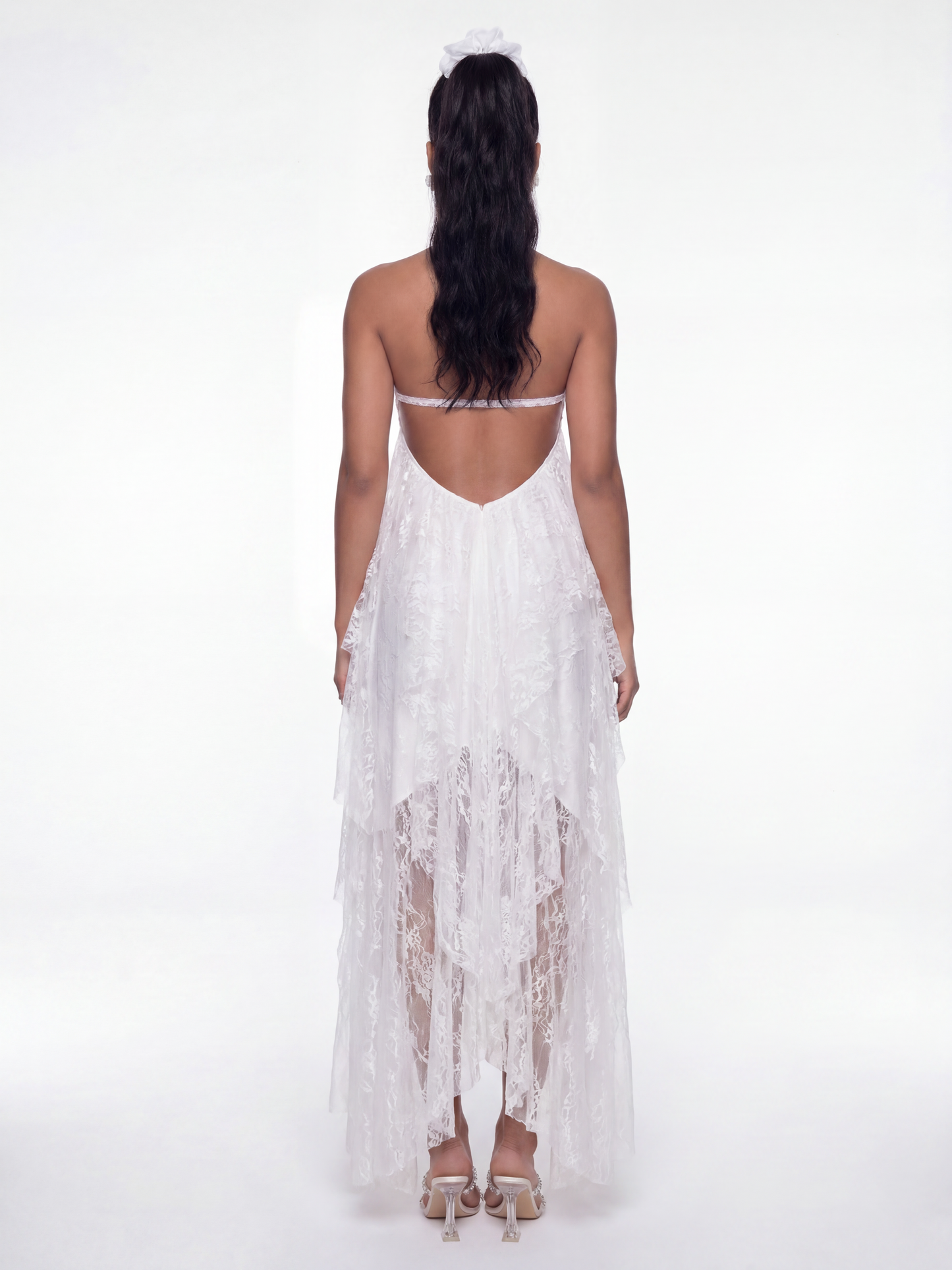 Aurora Halter White Dress