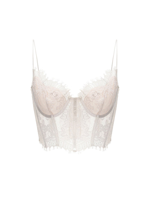 Audrina Lace Top (White)