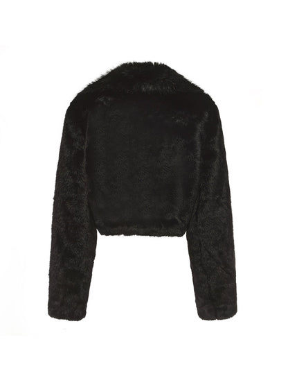 Mara Fur Coat (Black) (Final Sale)