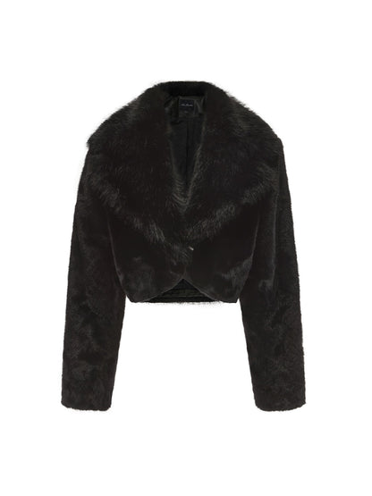 Mara Fur Coat (Black) (Final Sale)