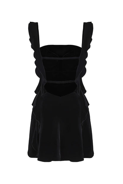 Karina Velvet Dress (Black)