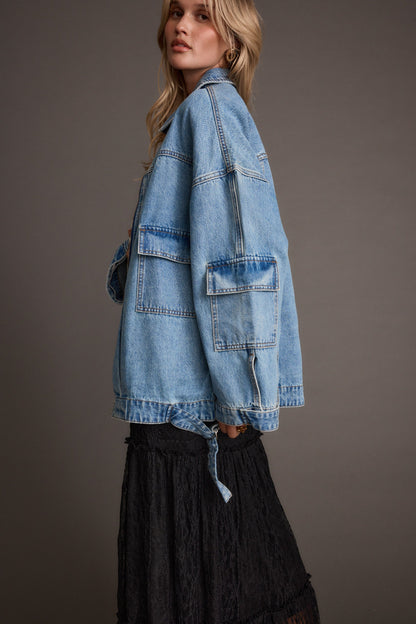 Axel Denim Cargo Jacket