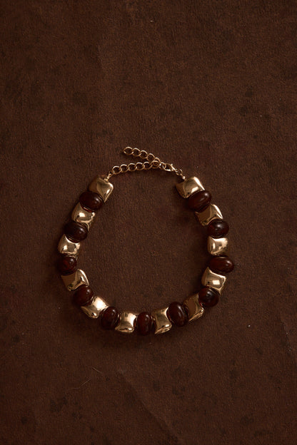 Alizae Stone and Gold Choker