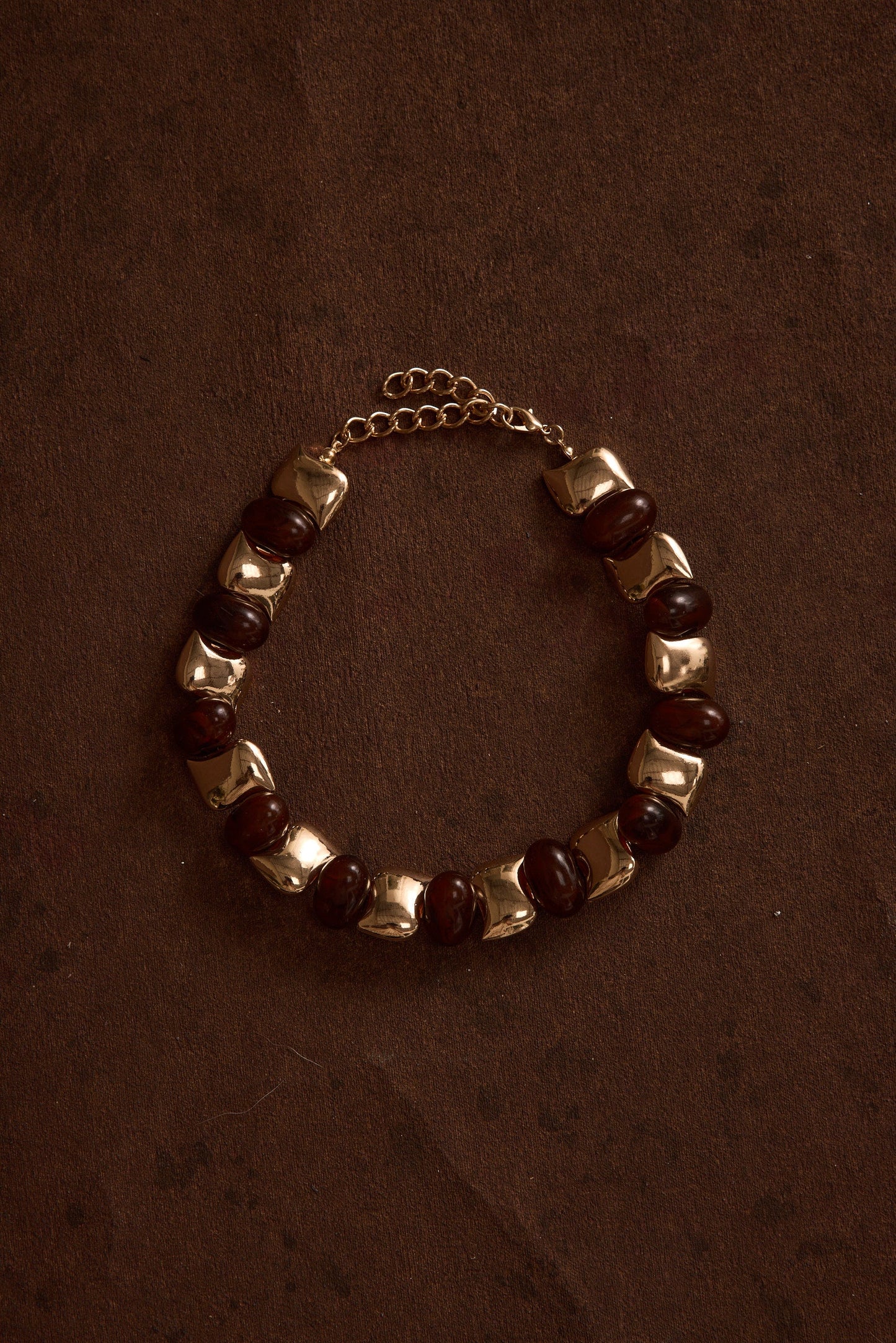Alizae Stone and Gold Choker