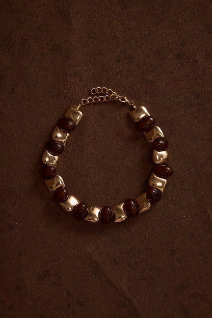 Alizae Stone and Gold Choker