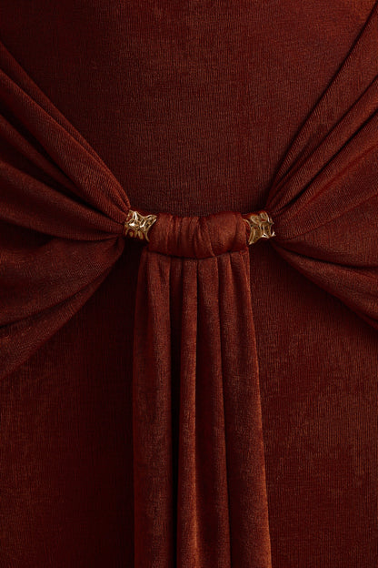 Madonna Rust Maxi Dress