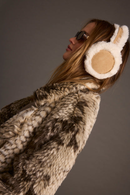 Crystal Ivory Faux Fur Ear Muffs