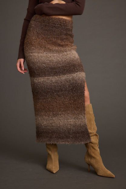 Helena Ombre Sweater Midi Skirt