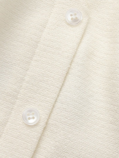 Amara Tailored Halter White Vest