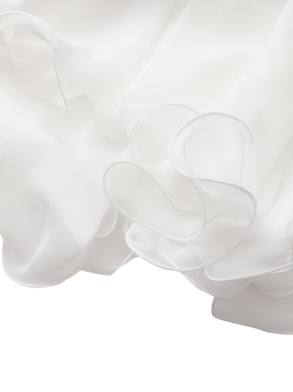 Florence Tiered White Dress