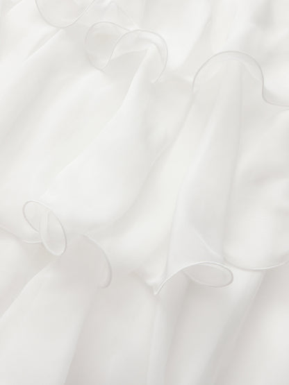 Florence Tiered White Dress